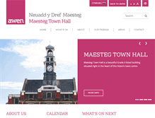 Tablet Screenshot of maestegtownhall.com
